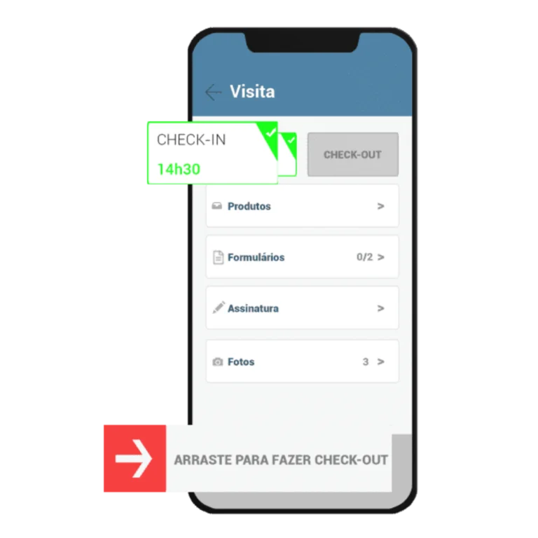 Controle de Visitas - tela 1