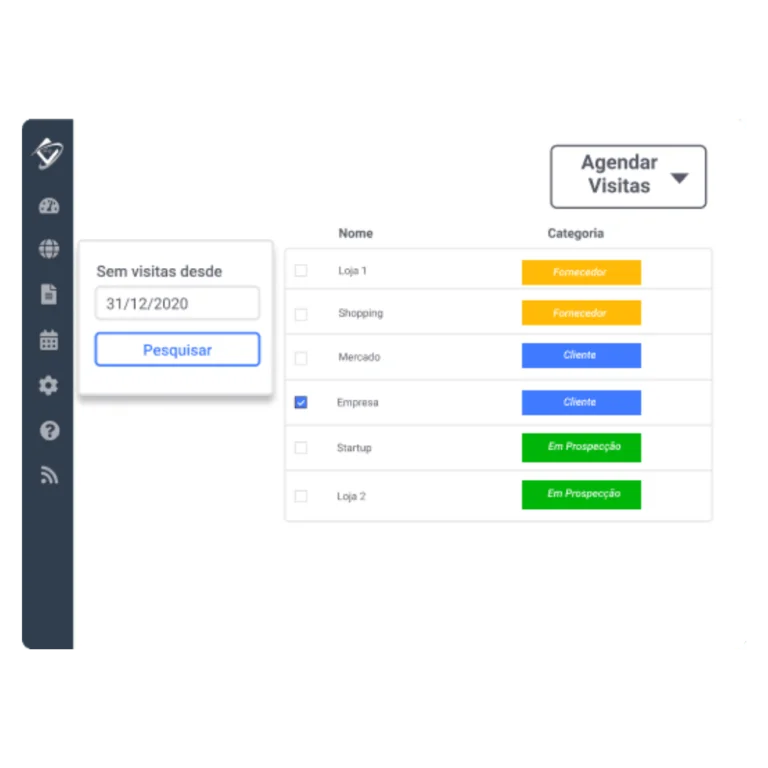 Controle de Visitas - tela 4